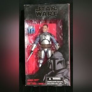 Star Wars Action Figure with Silver and Blue Armor